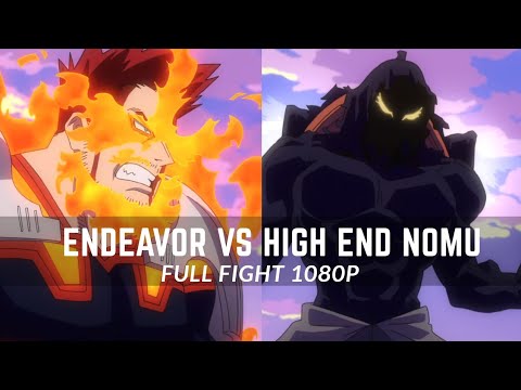 Endeavor Vs High End Nomu Full Fight | 1080p 60fps | Boku No Hero Academia Season 04 Episode 25