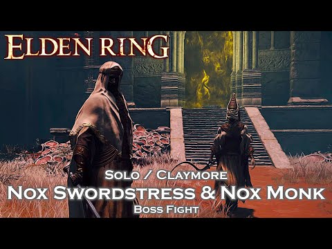Nox Swordstress & Nox Monk | Solo / Claymore | Boss Fight | ELDEN RING