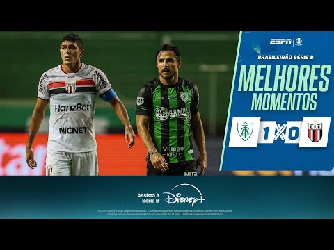 Gols e lances de América-MG x Botafogo-SP