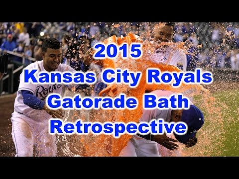 Kansas City Royals -- 2015 Season in Gatorade Baths