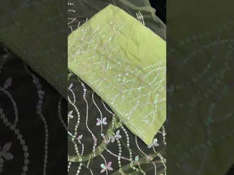 VE BT-345 Heavy Nylon Butterfly Net Wholesale Fancy Saree – product video thumbnail