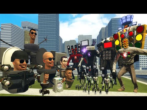 MECHA TRAFFIC LIGHT MAN  BOSS VS ALL SKIBIDI TOILET BOSSES VS ALL CAMERAMAN BOSSES In Garry's Mod