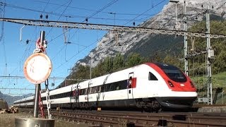 preview picture of video 'Zug um Zug - Auf der Gotthardbahn 2013, unterwegs in Wassen bis Erstfeld-Zug, trainfart, train'