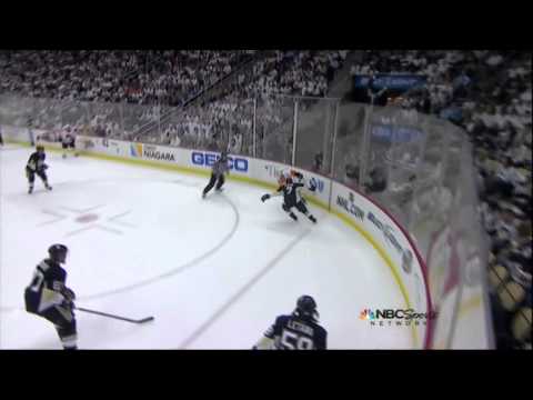 Danny Briere 2nd goal. Philadelphia Flyers vs Pittsburgh Penguins 4/11/12 NHL Hockey
