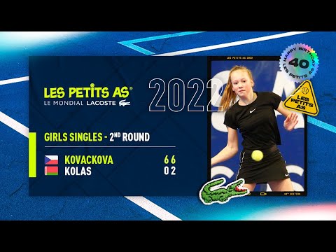 Les Petits As 2022 | Girls 2nd Round | Alena Kovackova vs. Mariya Kolas