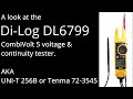 Di-LOG DL6799 AC/DC Fork meter review & comparison. Uni-T 256B & Tenma 72-3545