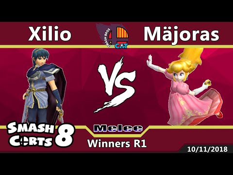 SmashCorts #8 - SSBM Singles - Xilio (Marth) vs Mäjoras (Peach) - Winners R1