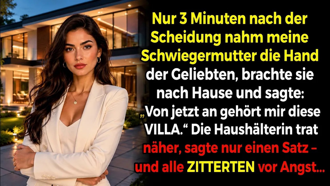 Min nach der Scheidung holt mein Ex die Geliebte Die Haushälterin verrät ein Schock Geheimnis
