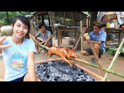 Yummy cooking BBQ pig recipe - Cooking skill Roast pig