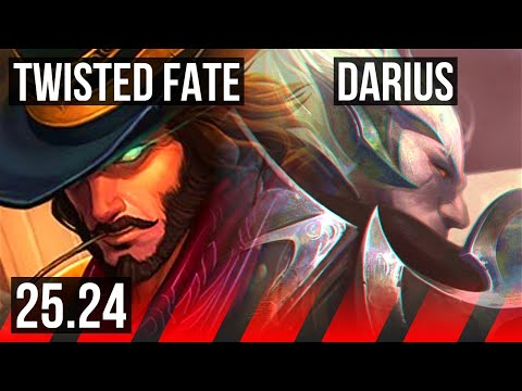 TWISTED FATE vs DARIUS (TOP) | Fleet Footwork | KR Master | 25.24