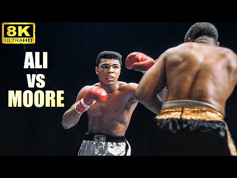 Muhammad Ali vs Archie Moore | KNOCKOUT Boxing Fight | 8K Ultra HD