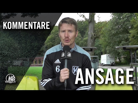 Ansage von Tobias Balduan (SV Schlebusch) zum Spiel gegen den Heiligenhauser SV | RHEINKICK.TV
