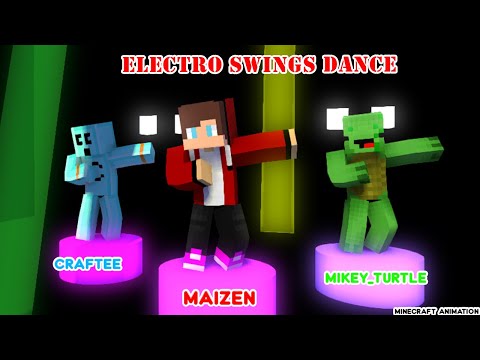 ELECTRO SWING DANCE | MAIZEN, CRAFTEE, MIKEY_TURTLE - Minecraft Animation