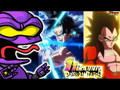 INSANE ANIMATIONS 11th Anniversary Part 2 LR SSJ4 Goku Vegeta Ultra Instinct SSBE DBZ Dokkan Battle