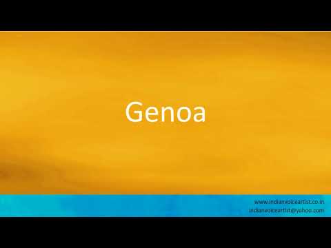 How to pronounce the city in Italy "Genoa". (Italian)