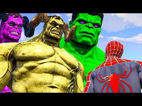 BIG HULK VS SPIDERMAN | Hulk Lucifer Vs Spider-Man 2002 Vs Hulk - What If