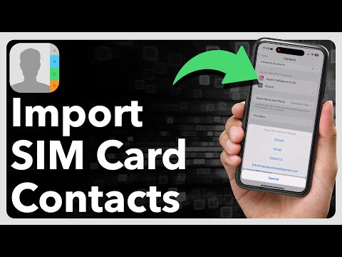 How To Import Contacts From SIM Card To iPhone