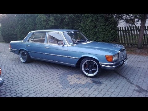 Mercedes W116 280 SEL 77" Recaro low and stance wide steel
