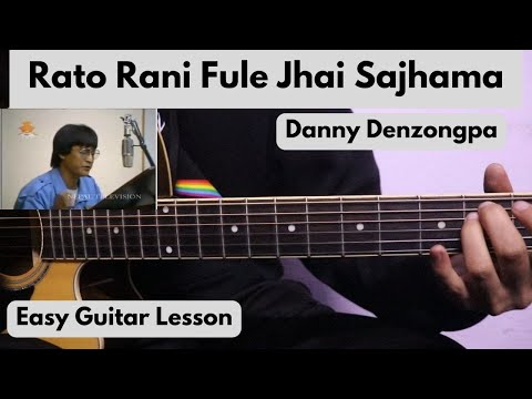 Rato Rani Fule Jhai Sajhama | Easy Guitar Lesson