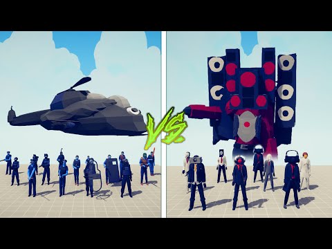 POLICE TEAM vs TITAN SPEAKERMAN TEAM - Totally Accurate Battle Simulator TABS