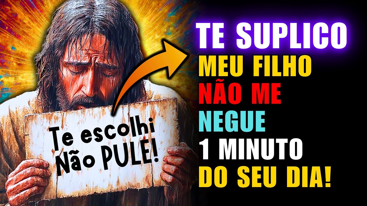🔴NÃO PULE! VOCÊ JÁ ME FEZ CHORAR MUITO POR TE AMAR | MENSAGEM DE DEUS HOJE | MENSAGEM DE DEUS
