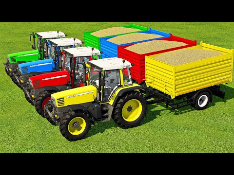 LOAD & TRANSPORT OAT WITH FENDT TRACTORS & MAN TRUCKS -  Farming Simulator 22