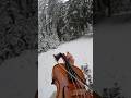 Carol of the bells 🔔 babyyyy #violin #snow #winter #mountains #music