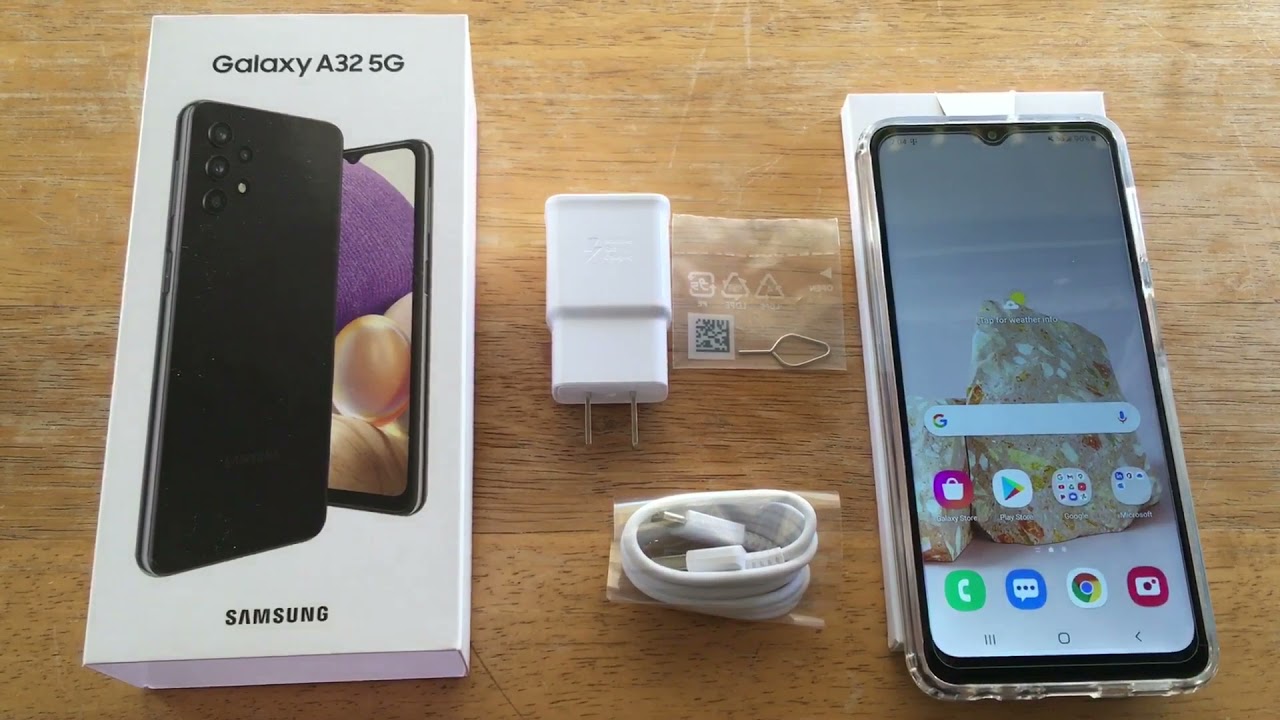Samsung Galaxy A32 5G Android 11 Smartphone T-Mobile Unboxing & Review 7-22-21
