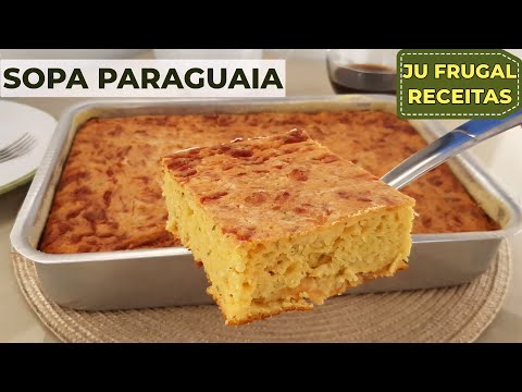 Como Fazer SOPA PARAGUAIA: Delícia de MILHO com QUEIJO e CEBOLA, Super Fácil e Nutritiva