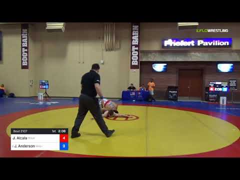 2018 Marine Corps US Open/UWW Junior Greco Roman 77 Quarters - Jordan Alcala (Team) Vs. Josh Ander