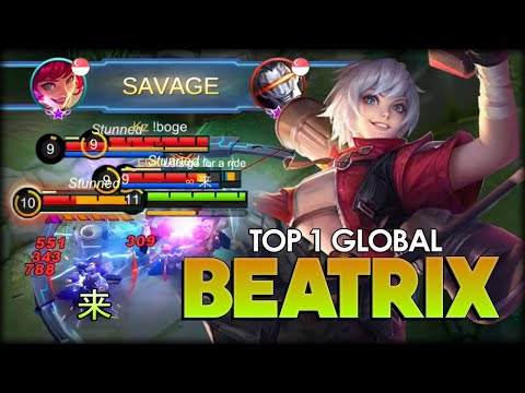 SAVAGE!! Johnson x Beatrix 100% Amazing Combo! 来 Top 1 Global Beatrix - Mobille Legends