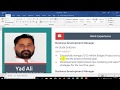 Resume Writing And Designing In Microsoft Word 2019