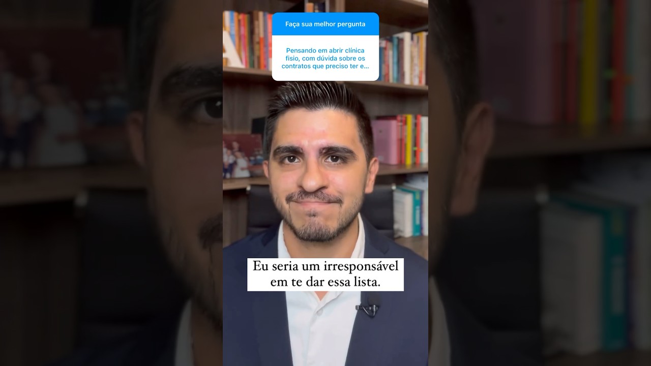 De quais contratos uma clínica precisa? Me dá uma lista? #empreendedorismo #advogado