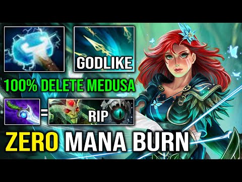 How to 100% DELETE Medusa Mid with Diffusal Windranger Brutal Mana Burn 7.31 Dota 2