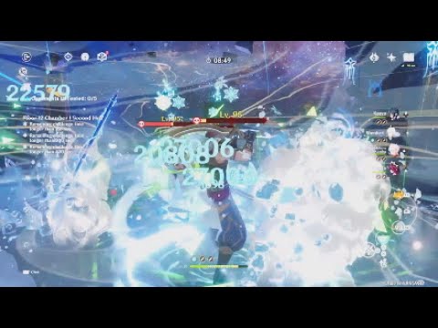 C2 Raiden Shogun Aggravate & C0 Shenhe Mono Cryo Team Showcase | Spiral Abyss 3.5 Floor 12