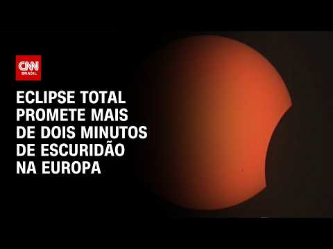 Eclipse total solar: fenômeno reúne multidões na Europa | BASTIDORES CNN
