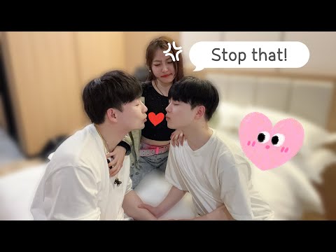 Gay Couple Making Out In Front Of Friend... 👄🔥Prank [Gay Couple Lucas&Kibo BL]