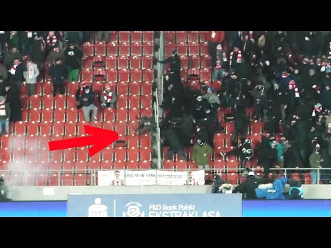 Próba starcia na meczu Cracovia - Pogoń Szczecin | 12.03.2022
