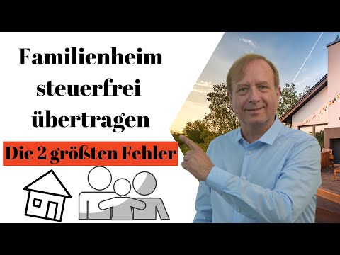 The inheritance tax-free transfer of the family home - the 2 biggest mistakes