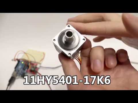 Smallest Hollow Shaft Micro Stepper Motor: NEMA11 11HY5401-17K6