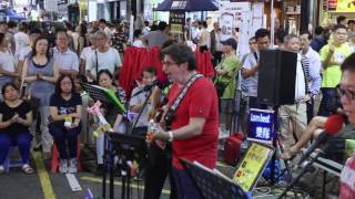 I am a rock + Mrs  Robinson + American tune  + Stand by me -- Simon &amp; 文仔 -- Lambent樂隊170625 N