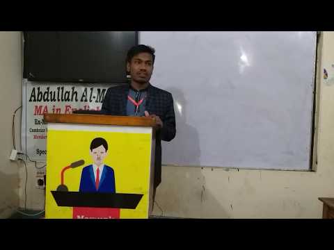 Participating at Mamun's Spoken