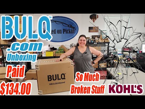 Bulq.com Unboxing a Case. Paid $134.00 for & there was so much BROKEN STUFF Reselling online