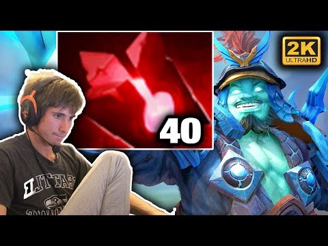 Dendi the Moving Fountain 40 Blood Stone Charges [Storm Spirit] Dota 2