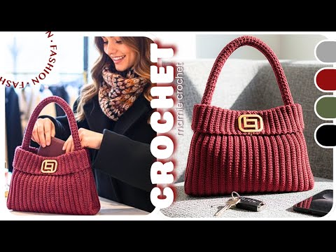 💖 VARENNE SHOP BAG VERSION: ADORABLE CROCHET BAG FOR BEGINNERS 💖 VARENNE TUTORIAL @MamieCrochet