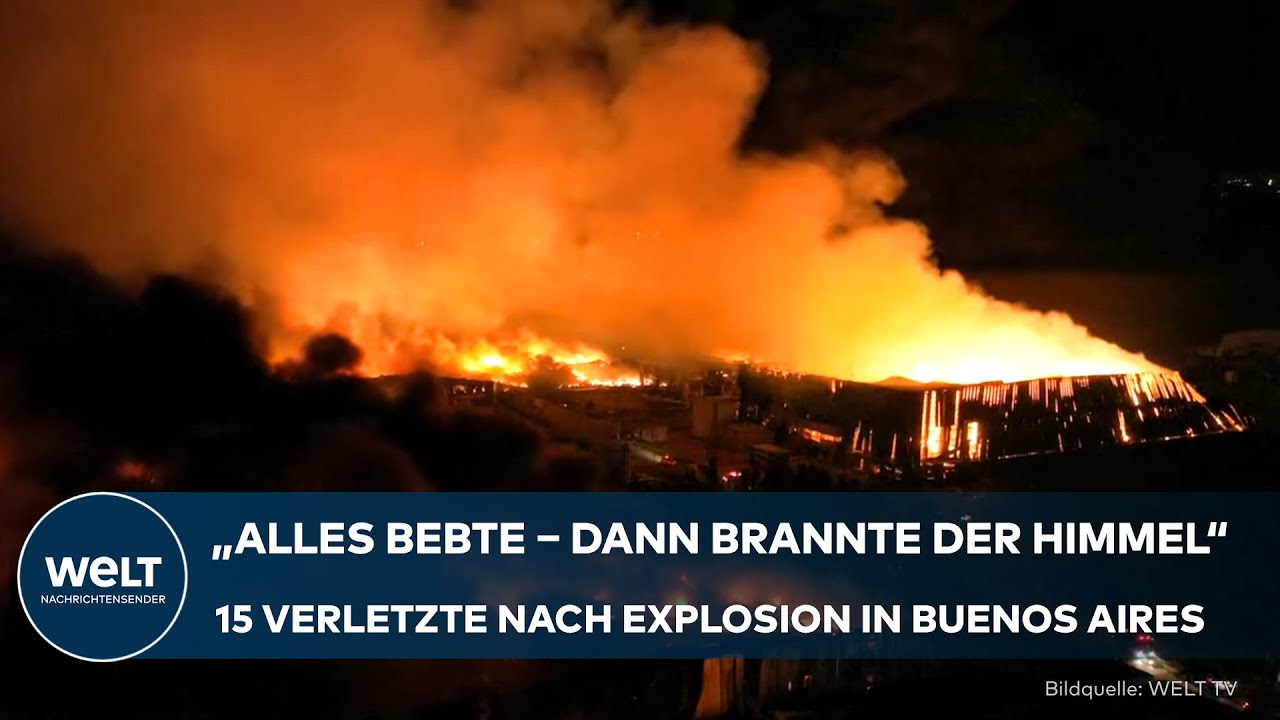 INFERNO BEI BUENOS AIRES: Flammenhölle nach gewaltiger Explosion - 15 Verletzte!