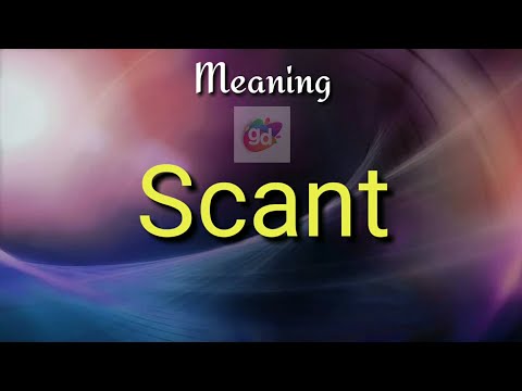 Scant Meaning with Pronunciation//Googul Dictionary//