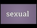 Sexual Meaning