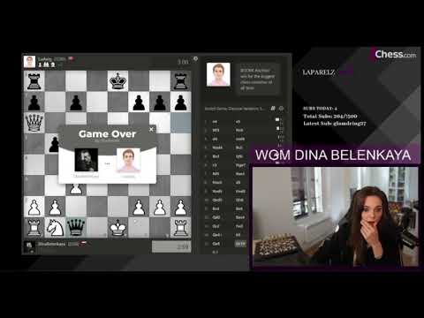 WGM Dina Belenkaya gets destroyed by Ludwig bot