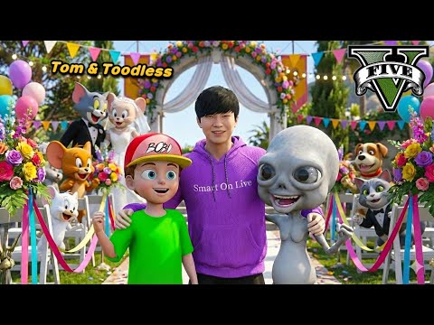 ကြောင်လေး Tom ကို မင်္ဂလာဆောင်ပေးခဲ့တယ် | Tom's Wedding in GTA V